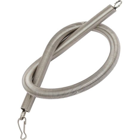 310mm Free Length Double Hook Tension Spring Metal Extension Coil Springs for Industrial Machinery, [Silver]  Tension, Extension Hélicoïdal Ressorts pour Machines industrielles, Métal (1/5)