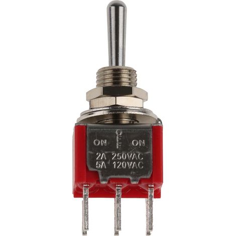 Interrupteur à levier RS PRO, On-Off-On, 2RT, 5 A @ 28 V c.c. ( Prix pour 1 )