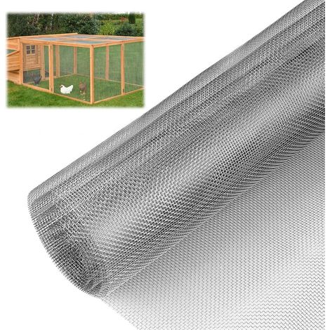 Grillage métallique à mailles fines - 40 cm x 2 m - En acier inoxydable Tissu métallique avec mailles de 1 mm et épaisseur de fil de 0,25 mm pour moustiquaire, campagnol, volière, grille d'aération (1/5)