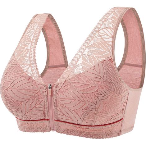 Bandeau De Soutien - Fermeture Éclair Avant - Maintien Total Sans Armature - Pour Activité Physique - Taille Unique (1/5)
