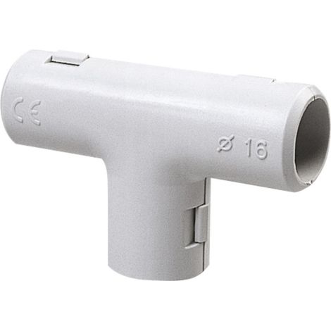 Poly Pool PP0260 Giunto a T Ispezionabile per Tubi Rigidi 16 mm Grigio IP40