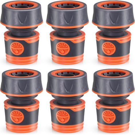 6 Pièces Raccord Tuyau D arrosage Embout Tuyau Arrosage 3 4 pouces Raccord D arrosage Rapide Connecteur Rapide Étanche Agriculture (1/4)
