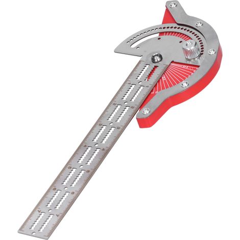 Règle de menuisier de 25 cm (10 po) : robuste, graduée clairement et avec précision, résistante à l’usure et fournie avec un outil de mesure. (1/5)