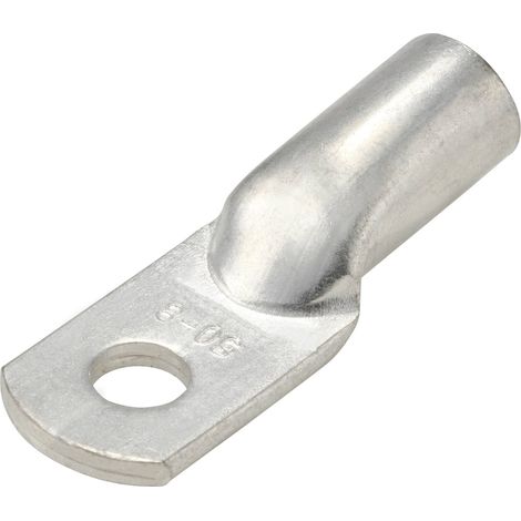 TRU COMPONENTS TC-11991820 Cosse de câble tubulaire non isolé 180 ° M8 50 mm² Ø du trou: 8.3 mm 1 pc (1/3)