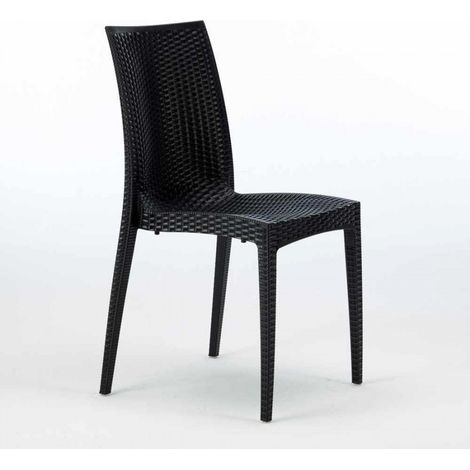 Sedie Poly rattan bar giardino gelateria impilabile BISTROT Grand Soleil (1/3)