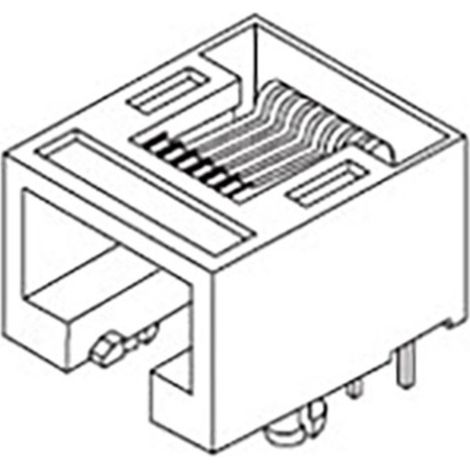 Molex Cat 5-7 Mod Jack/Plu 855035001 Buchse Schwarz 1 St.