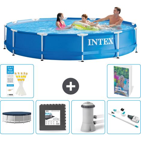 Frame Pool Rund - 366x76 cm - 7-teilig S88