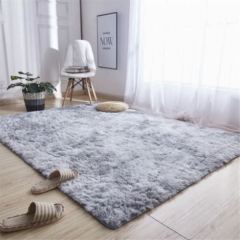 Tapis Shaggy Moderne - Ultra Soft - Nursery Accueil Chambre - Gris - Rectangulaire - 120-Ywey (1/5)