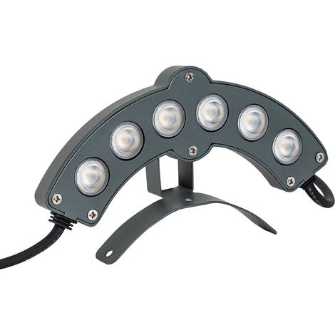 Water Time LED Floodlight Wave Light 6W for Exterior Walls, Antique Style – For illuminating facades, roofs and lawns, vintage design, waterproof, directional light, atmospheric lighting--DTEKGAZ
