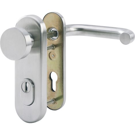 HOPPE® Schutz-Wechselgarnitur mit Kurzschild Paris E58/3332KZA/353K-1/138Z, Edelstahl, 3332191 (1/2)