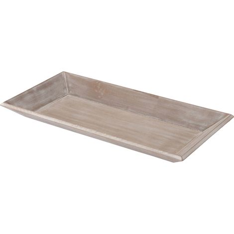 Längliches Holztablett 40x20 cm