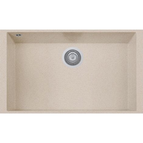 Lavello composito cucina Plados ON7610ST una vasca Sottotop - UG94 Avena