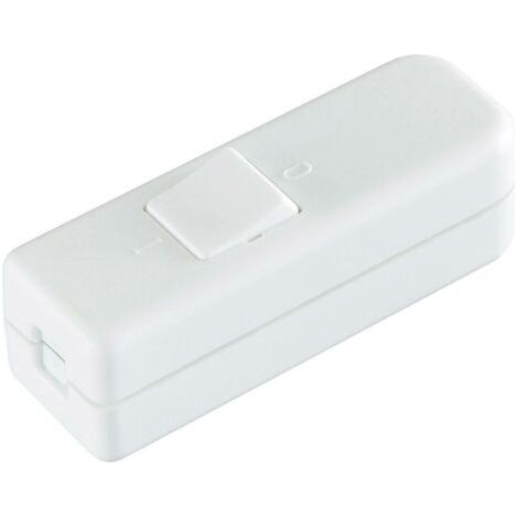 Interrupteur pour câble souple interBär 8006-008.01 blanc 1 x Off/On 6 A 1 pc(s) D75293 (1/3)