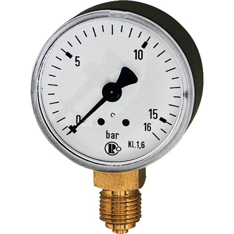 Riegler Standardmanometer, Stahlblechgeh., G 1/4 unten, 0-25,0 bar, Ø 50 (1/2)