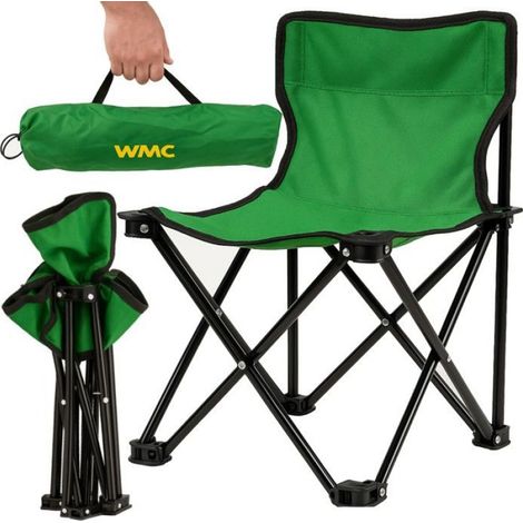 Chaise De Camping Enfant - Pliante Avec Dossier - Hauteur Assise 350 Mm - Charge Max 80 Kg - Pour Pêche Et Extérieur - 1 Pièce (1/3)