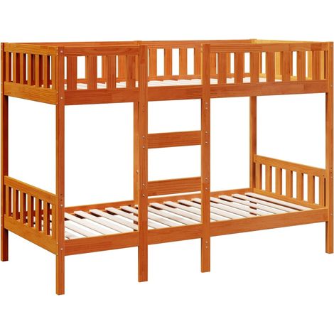 Maison Exclusive - Letto a Castello Marrone Cera 90x200 cm in Legno di Pino
