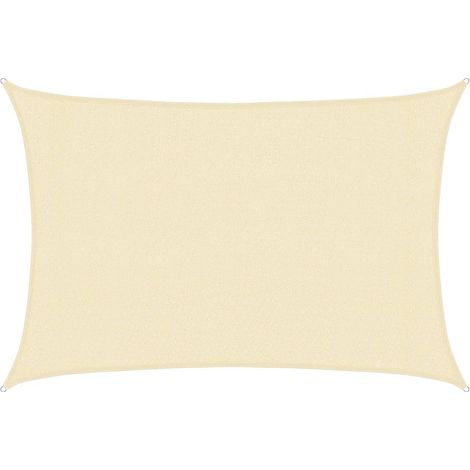 Maison Exclusive - Sonnensegel 160 g/m² Creme 3x5 m HDPE (1/5)