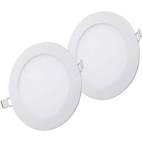 Plafond Spot Encastré Led,Blanc Froid 6500K, Lampe Panneau de Plafond, Inclut les Transformateurs, 18w,Ultraminces Rond Diamètre 225mm (1/5)