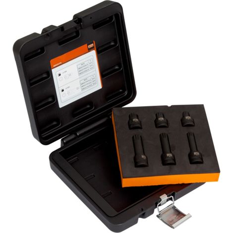 Bahco XZN 1/2" Kraft Steckschlüssel-Satz für Bremsen 6 tlg. Vielzahnnuss (1/2)