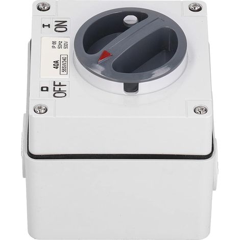 Interrupteur Isolateur étanche 3P 10A 20A 32A 40A 50A 63A, Indice IP65, Disjoncteur pour une Utilisation Extérieure/intérieure, Contrôle de l'alimentation électrique (1/5)