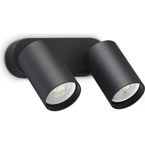 Ideal Lux DYNAMITE Spot double plafonnier noir 2x GU10 (1/2)