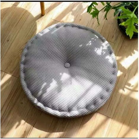 Coussins de Chaises, Chaise Galette de Chaise pour Maison Bureau Jardin pour la décoration de la Cuisine et du Salon 40cm (Gris Clair)