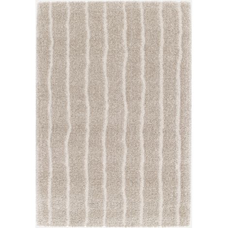 Tappeto da interno motivo lineare taupe (1/5)