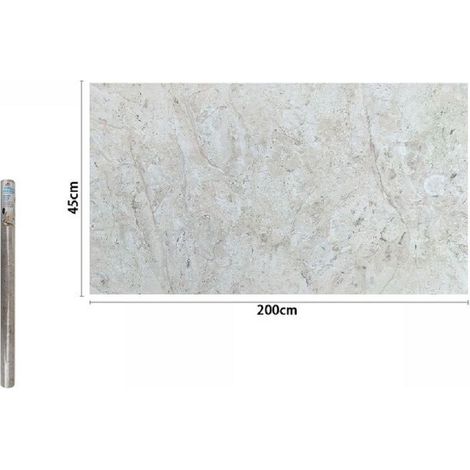 TrAdE Shop Traesio - Rotolo Pellicola Adesiva Parete Gres Porcellanato Effetto Marmo 45cmx2mt 71258 -