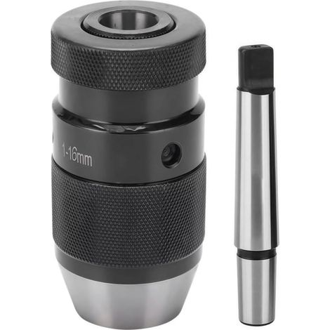 Mandrin Perceuse de Tour sans Clé 1-16mm à Serrage Automatique MT2 - B18 Arbre, pour Mandrins de Tour Serrer l'outil, Mandrin de Perçage, Mandrin pour Tour MK2 (1/5)