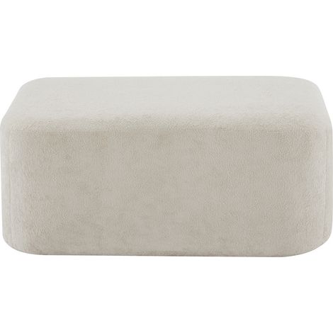 Pouf modulare in velluto beige 96x69x45 cm MODENUIT (1/5)