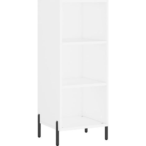 Credenza buffet cassettiera mobile contenitore organizer cucina soggiorno soggiorno 34,5 x 32,5 x 90 cm derivati del legno bianco 020030230
