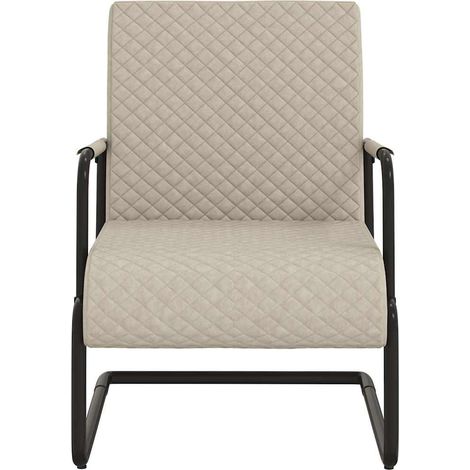 Maison Exclusive - Chaise cantilever Gris clair Similicuir (1/5)