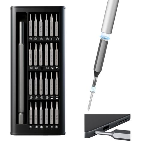 Tournevis de Précision Magnétique 25 en 1 - Mini Set d'Outils avec Embouts Torx (1/5)