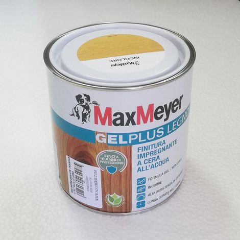 Max meyer active gel plus legno 750ml impregnante a cera base acqua formula gel (1/2)