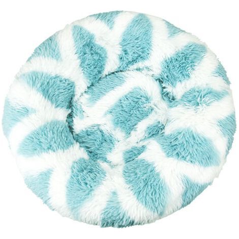 Lit pour chat, coussin moelleux, doux lavable pour chiens chats (blanc bleu, 70 cm), Ensoleillé (1/5)