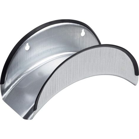 Support de Tuyau, en Acier galvanisé, avec Protection des Bords, Convient pour Tuyau de 25 m (1/2"), Support Mural, possibilité de Suspension pour Tuyau d'arrosage, Support de Tuyau, 9926050 (1/4)