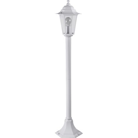 Lampadaire extérieur sur pied Velence blanc E27 Rabalux