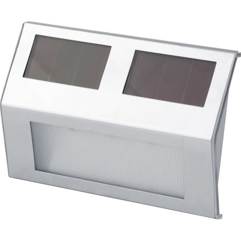 Lampe solaire d'escalier à 3 LED, applique murale solaire, lampe solaire de cour, lampe solaire de jardin (1/5)