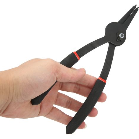 Pince à circlips externes 9 pouces, prise confortable universelle, tête droite pour réparation auto et machines