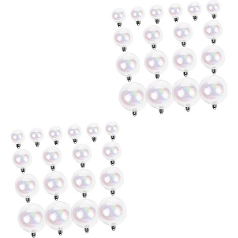 36pièces Boules De Noël Transparentes Décoration Festive pour Arbre Mariage Et Fête Ornements Incassables à Suspendre (1/5)