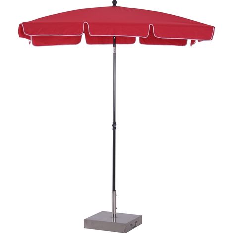 Parasol de plage inclinable – PLAYA – Rouge (1/5)