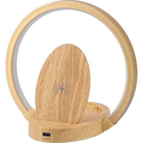 Wiederaufladbare, kabellose LED-Lampe, 3 Leuchtmodi, augenschonendes Leselicht, für Schlafzimmer und Wohnzimmer, ovale Form (1/5)