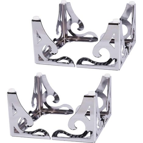 Canapé moderne ajouré avec pieds en métal, compatible avec canapés, tables et armoires, ensemble de 8 pièces (10 cm). (1/5)