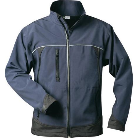 Veste Gamma, softshell, taille S, bleu marine/noir (1/2)