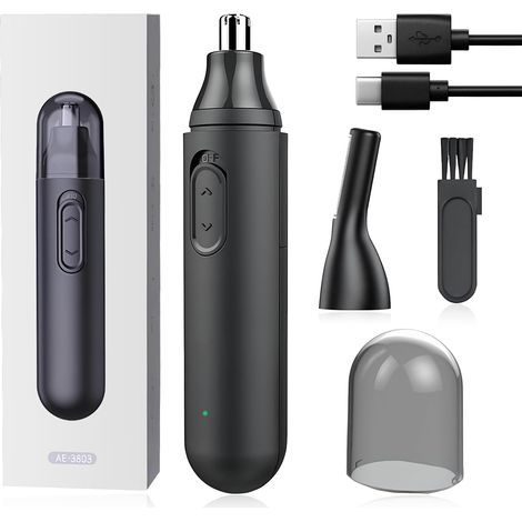 1 Tondeuse Nez 4 En 1, Rechargeable USB, Étanche, Tête Rotative 360°, Pour Homme Et Femme (1/5)
