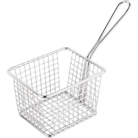 Panier carré de présentation en inox - Olympia 80 mm (1/5)