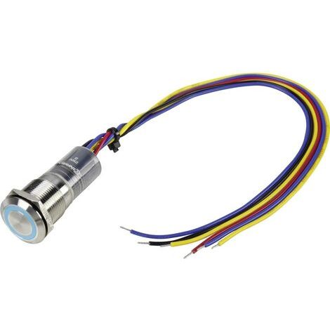 Bouton-poussoir antivandalisme TRU COMPONENTS LAS1-GQ-11E/B/230V/IP67 1303047 250 V/AC 3 A 1 x Off/(On) IP67 à rappel 1 (1/2)