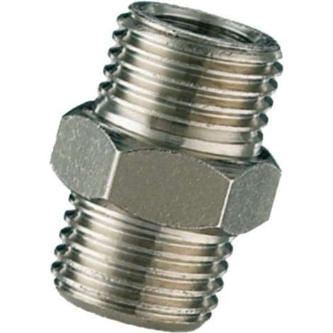 Nipplo Collegamento 33/N/1 1/8Mx1/8M pz.2 Bl Ani (1/2)