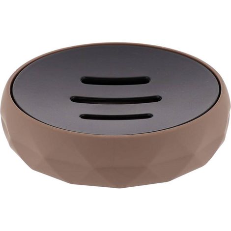 Seifenschale abs + rubber - braun - Tendance