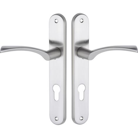 Griff an langer Platte NOA Satin 72 mm (1/3)